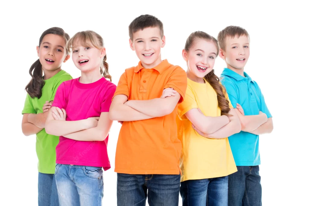 smiling kids after dental treatment